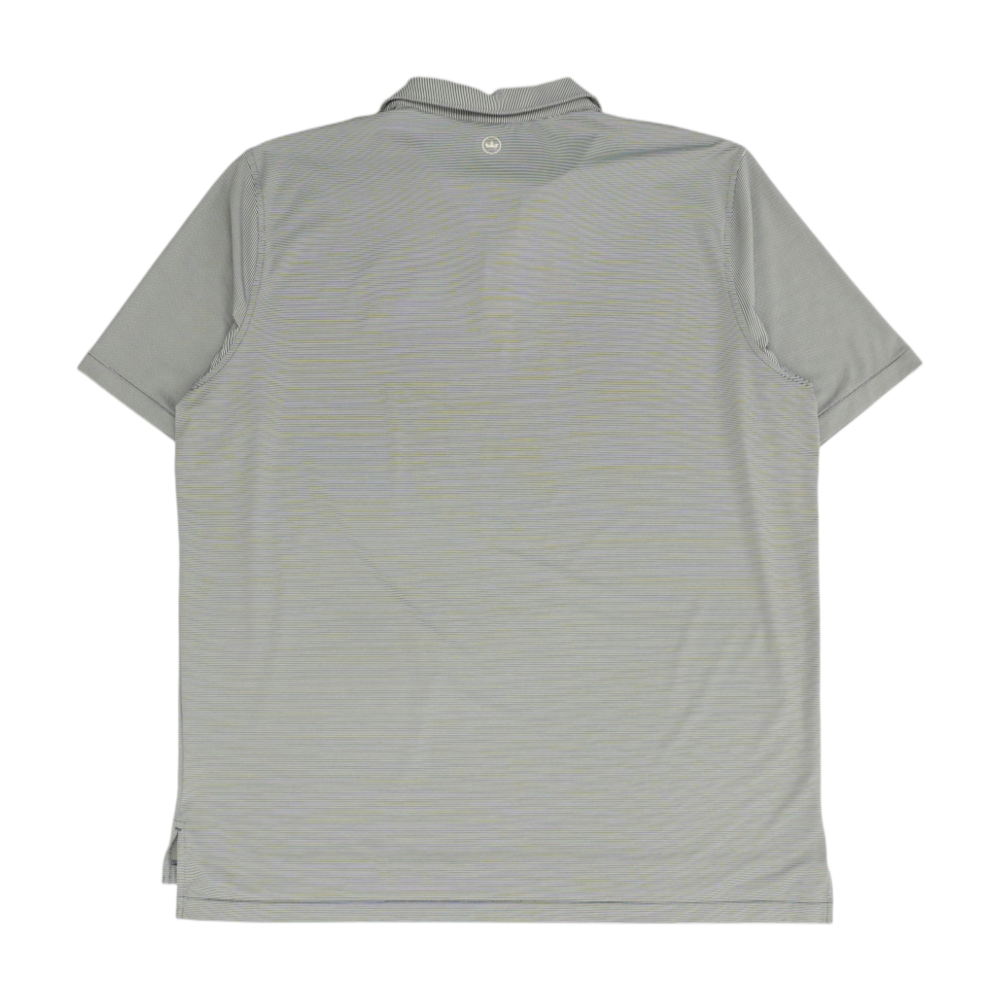White Striped Short Sleeve Polo