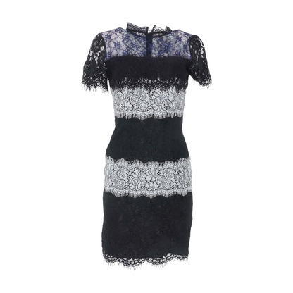 Black Striped Midi Dress