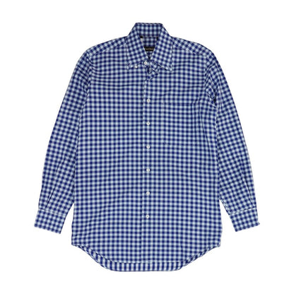 Blue Check Long Sleeve Button Down