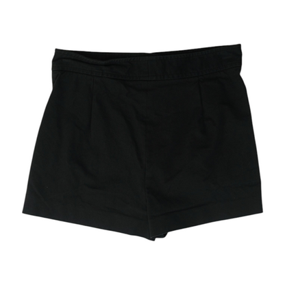 Black Solid Chino Shorts