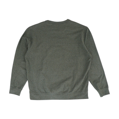 Olive Solid Sweatshirt Pullover