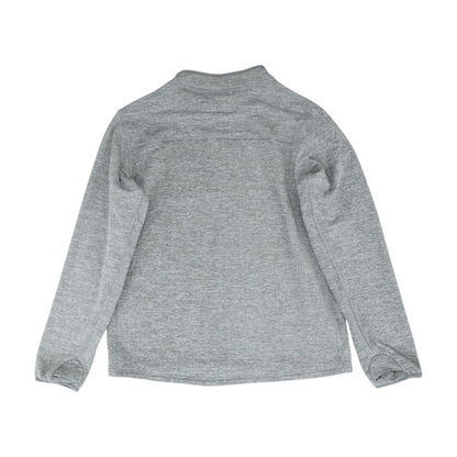 Gray Solid 1/4 Zip Pullover