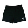 Black Solid Active Shorts