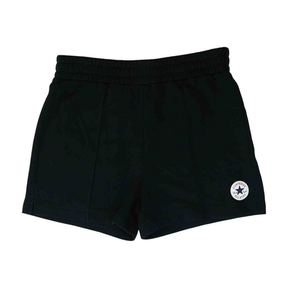 Black Solid Active Shorts