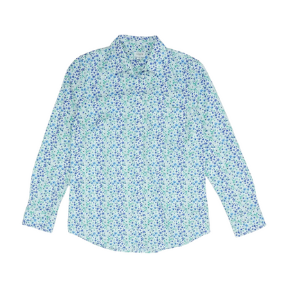 White Floral Button Down
