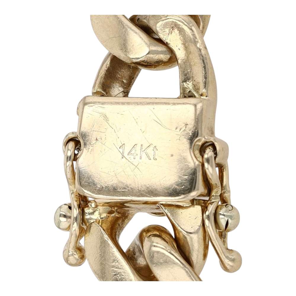 14K Yellow Gold Chain Bracelet