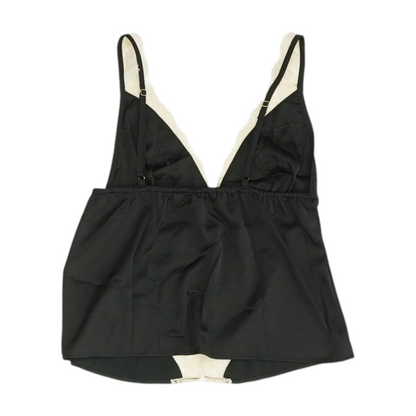 Black Color Block Pajama Top