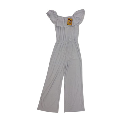 White Solid Jumpsuit