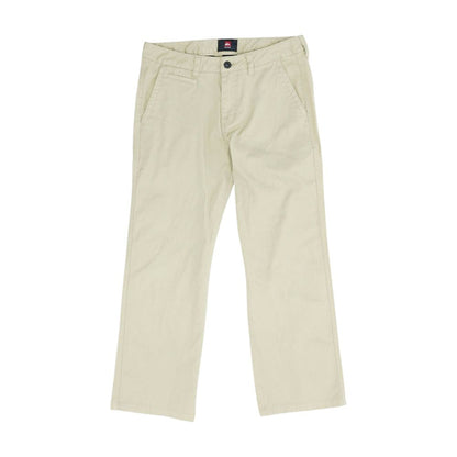 Tan Solid Casual Pants