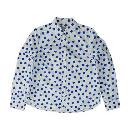 White Polka Dot Button Down