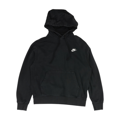 Black Solid Hoodie Pullover