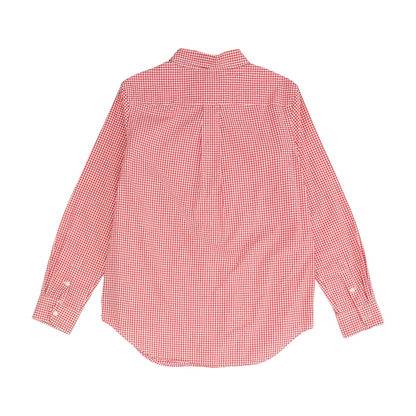 Red Check Long Sleeve Button Down
