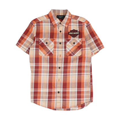 Multi Plaid Short Sleeve Button Down