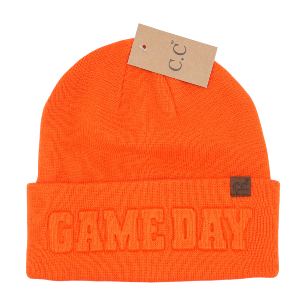 C.C Orange Game Day Beanie – Image 1