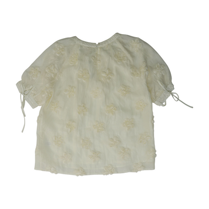Ivory Floral Blouse