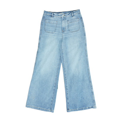 Blue Wide Leg Jeans