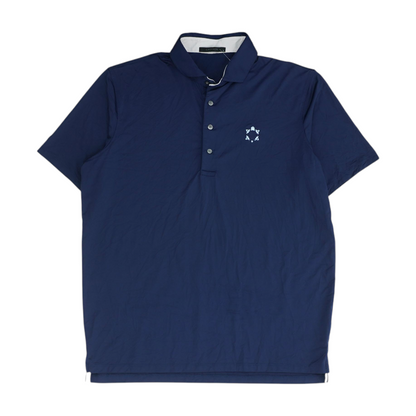 Greyson Navy Solid Short Sleeve Polo – Image 1