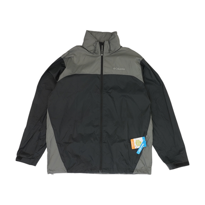 Black Color Block Rain Jacket