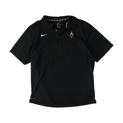 Black Las Vegas Aces Solid Short Sleeve Polo