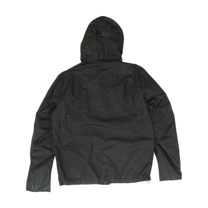 Black Solid Rain Jacket