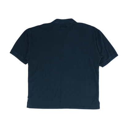 Black Solid Short Sleeve Polo