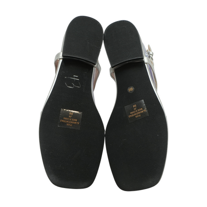 Silver Heeled Sandals