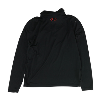 Black Color Block 1/4 Zip Pullover