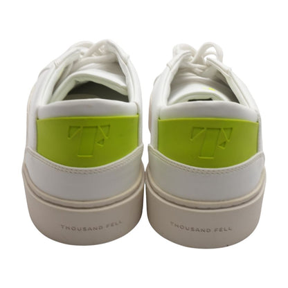 White Leather Lace Up Casual Shoes