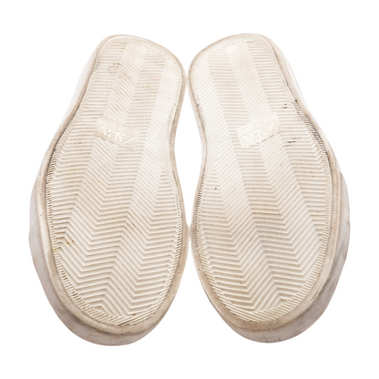 White Low-Top Athletic Shoes