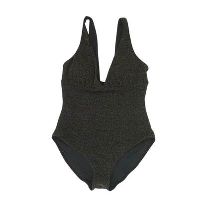 Black Abstract One-Piece