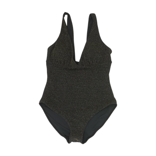 Black Abstract One-Piece
