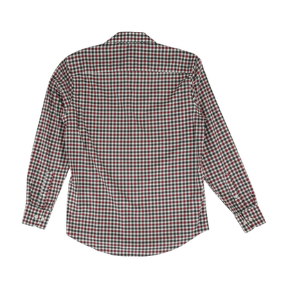 Red Check Long Sleeve Button Down