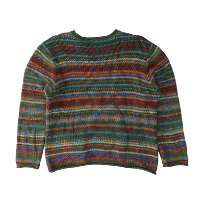 Multi Plus Abstract Pullover Sweater