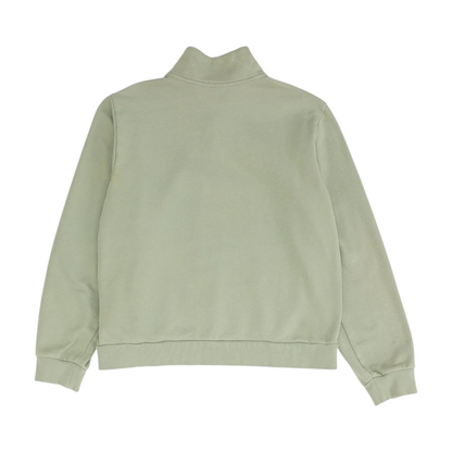 Green Solid 1/4 Zip Pullover