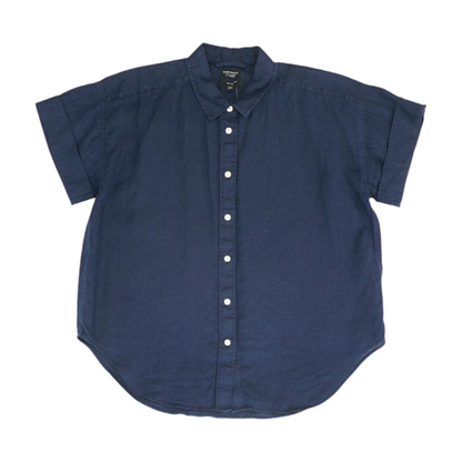 Navy Button Down