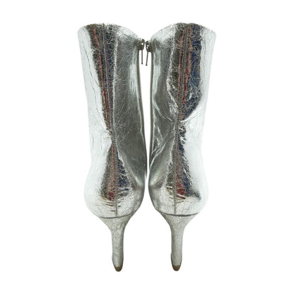 Silver Ankle Boots