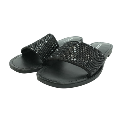 Black Flat Sandals