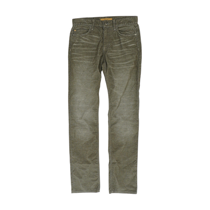 Brown Striped Straight Pants
