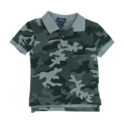 Gray Camo Short Sleeve Polo