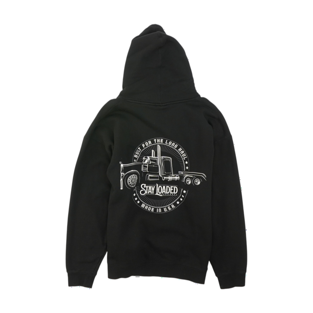 Black Solid Hoodie Pullover