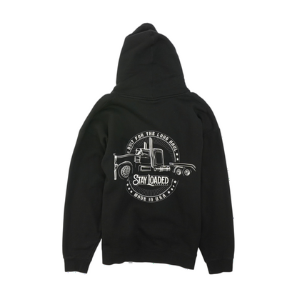Black Solid Hoodie Pullover