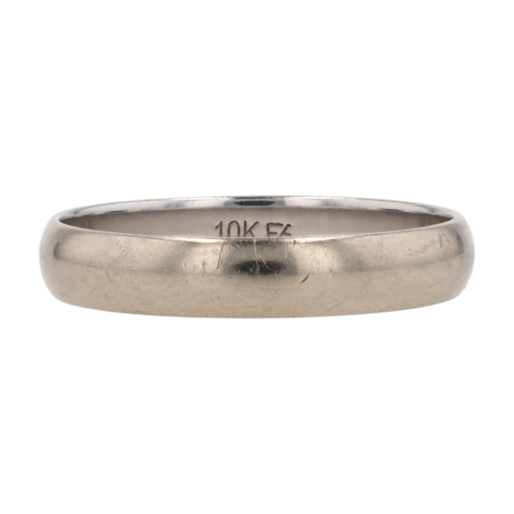 10K White Gold Band