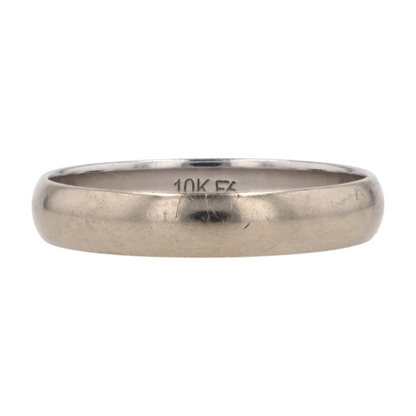 10K White Gold Band