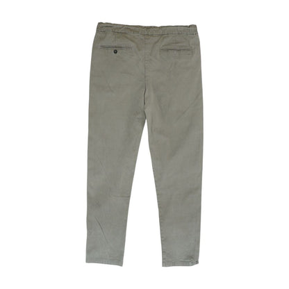 Gray Solid Chino Pants