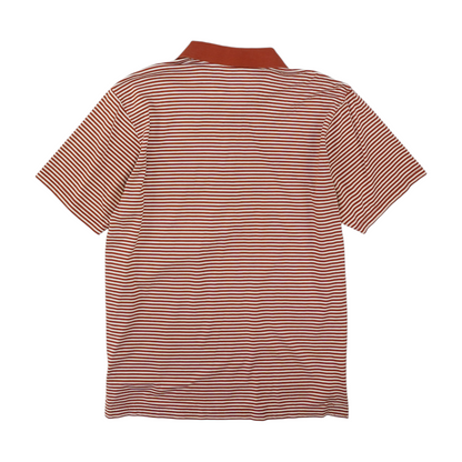 Red Striped Short Sleeve Polo