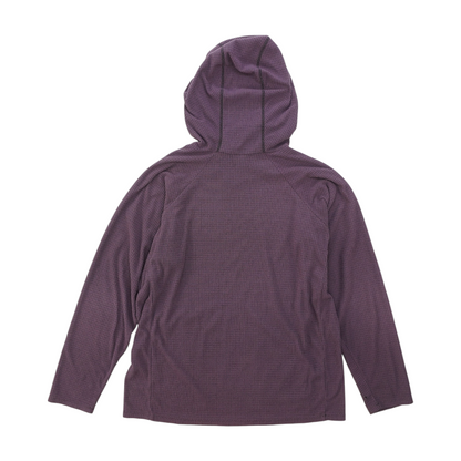 Purple Solid Hoodie Pullover