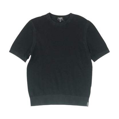 Black Solid Pullover Sweater