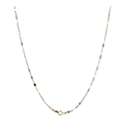 14K Two-Tone Gold Chain Necklace