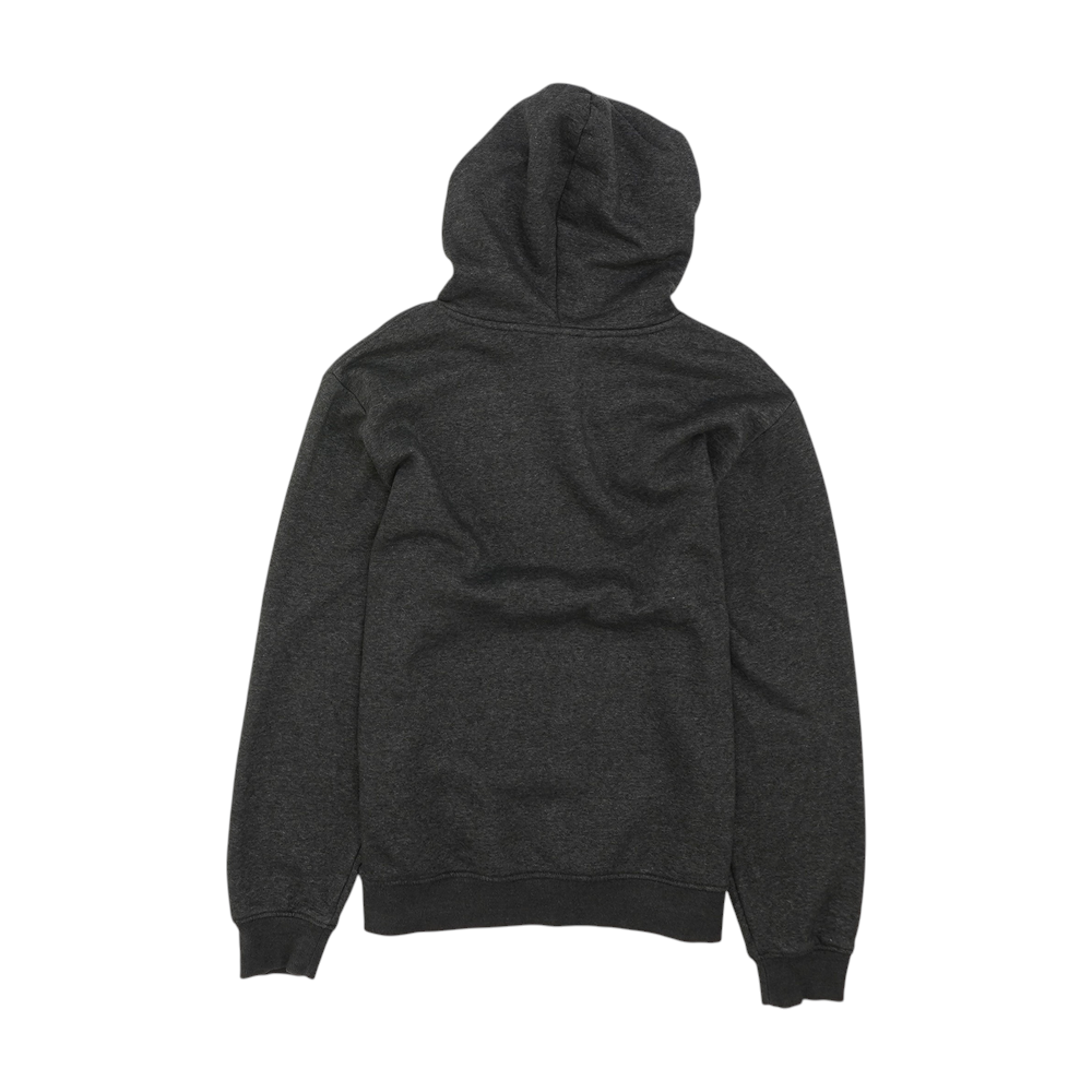Gray Solid Hoodie Pullover