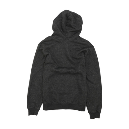 Gray Solid Hoodie Pullover